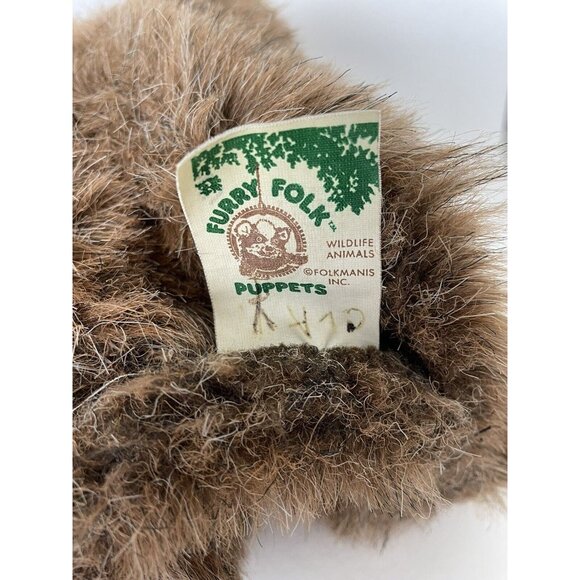 Folkmanis Brown Bear Hand Puppet Full Body Plush Stuffed Folktails Furry Folk - Picture 9 of 12
